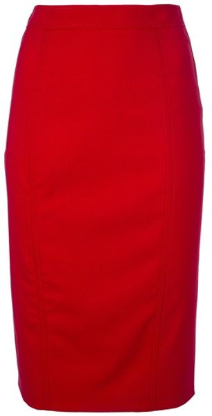 Valentino Pencil Skirt - Lyst