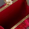 Alexander Mcqueen Crystal Studded Clutch in Red - Lyst