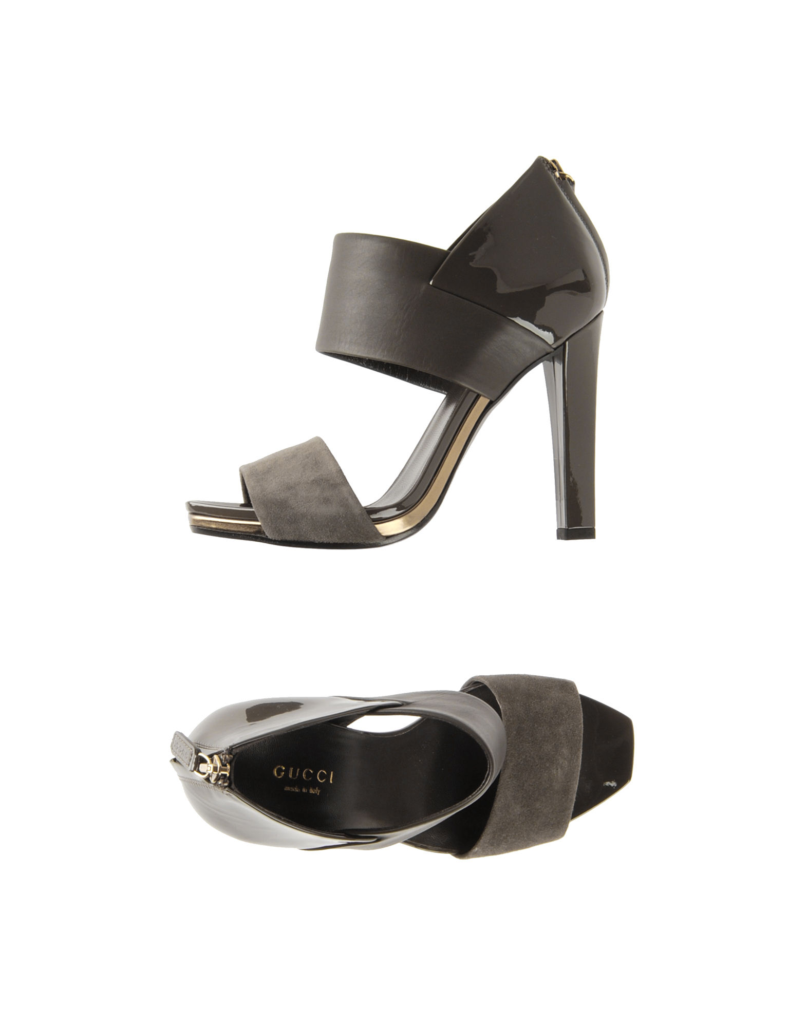 Gucci High Heeled Sandals in Gray (grey) | Lyst