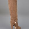 Valentino Buckle Detail Boot in Beige (brown) - Lyst