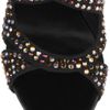 Giuseppe Zanotti Crystal Embellished Suede Sandals in Black - Lyst