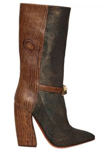 Missoni 120mm Shiny Suede Leather Pointy Boots - Lyst