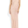 Nina Ricci Draped Floral Lace Gown in Pink (rose) - Lyst