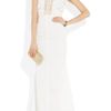 Nina Ricci Ruched Taffeta And Lace Gown in White - Lyst