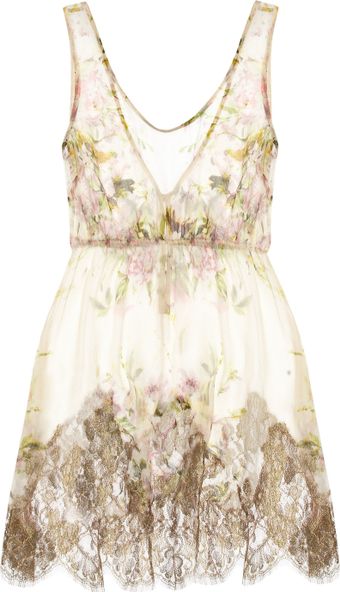 Rosamosario Classica Bellezza Lacetrimmed Silkcreponne Camisole - Lyst