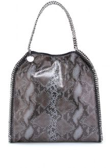 Stella McCartney Falabella Snake Print Big Tote - Lyst