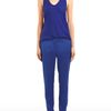 Alexander Wang Cropped Stretch Viscose Cupro Twill Trousers in Blue (indigo) - Lyst