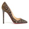 Christian Louboutin Pigalle Leopard Printed Lamé Pumps in Animal (pewter) - Lyst