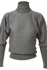 Fendi Ribbed Fine Wool Turtle Neck Jumper