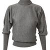 Fendi Ribbed Fine Wool Turtle Neck Jumper in Gray (grey) - Lyst