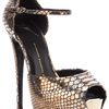 Giuseppe Zanotti Platform Sandal in Gold - Lyst