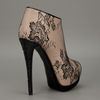 Giuseppe Zanotti Lace Peep Toe Boot in Beige (nude) - Lyst