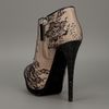 Giuseppe Zanotti Lace Peep Toe Boot in Beige (nude) - Lyst
