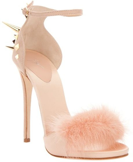 Giuseppe Zanotti Spiked Back Shoe in Pink - Lyst