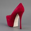 Giuseppe Zanotti Platform High Heeled Pump in Red - Lyst