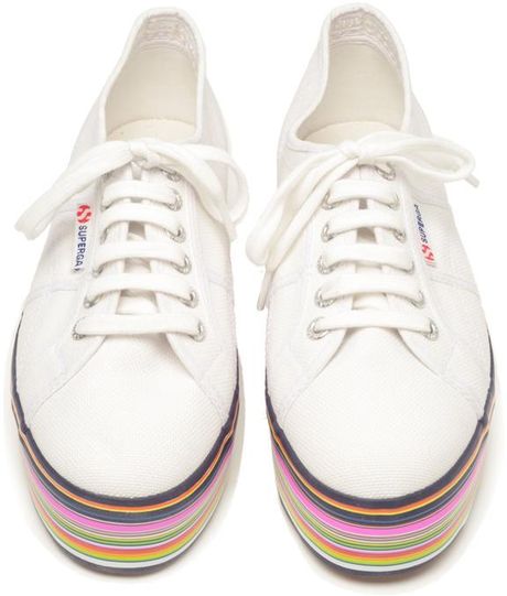 superga striped sneakers