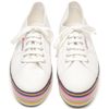 House Of Holland Superga Striped Platform Trainers in White (white multi) - Lyst