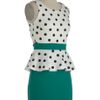 Modcloth Salt N Peplum Dress in Green (black) - Lyst