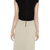 Narciso Rodriguez Serge TwoTone Wool Blend Crepe Dress in Gray - Lyst