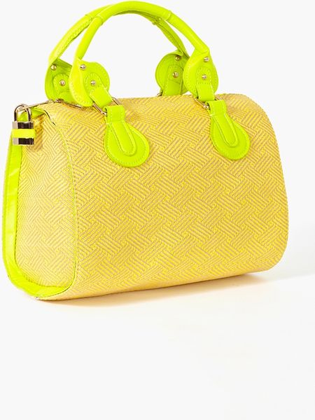 Nasty Gal Villa Woven Tote in Yellow - Lyst