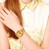 Nixon Gold Finish Square Face Bracelet Watch in Gold (yellowgold) - Lyst