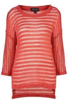 Topshop Ladder Stripe Sweater - Lyst