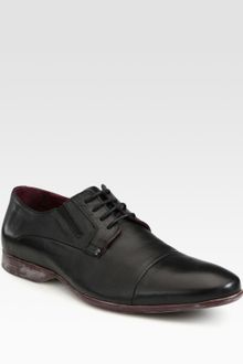 Versace Leather Captoe Oxford - Lyst