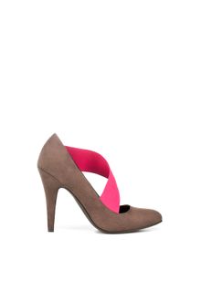 Zara High Heel Court Shoe with Elastic - Lyst
