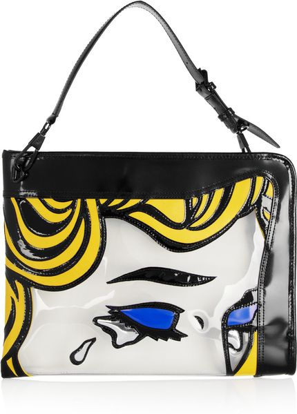 3.1 Phillip Lim The Breakup Pvc and Leather Shoulder Bag in Yellow (transparent) - Lyst