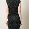 Alexander Mcqueen Victorian Puckering Jacquard Dress in Green (forest) - Lyst