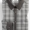 Calvin Klein Slim Fit Dress Shirt in Gray for Men (carbon plaid) - Lyst