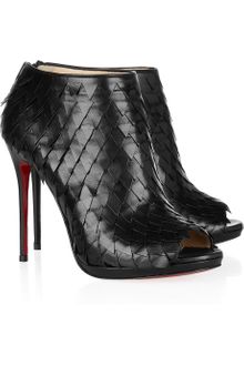 Christian Louboutin Diplonana 120 Scaleeffect Leather Ankle Boots - Lyst