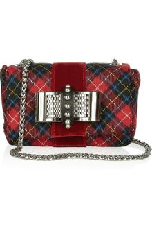 Christian Louboutin Sweety Charity Bowembellished Tartan Shoulder Bag - Lyst