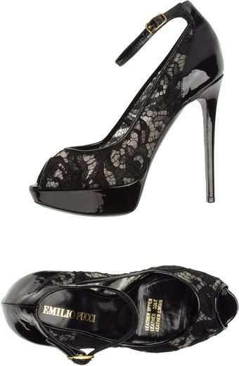 Emilio Pucci Pumps with Open Toe - Lyst