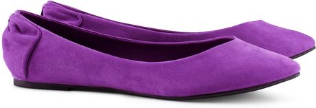 H&m Ballet Pumps in Purple - Lyst