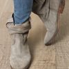 Isabel Marant Jenny Leather Boots in Gray (grey) - Lyst