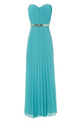 Jane Norman Pleated Belted Maxi