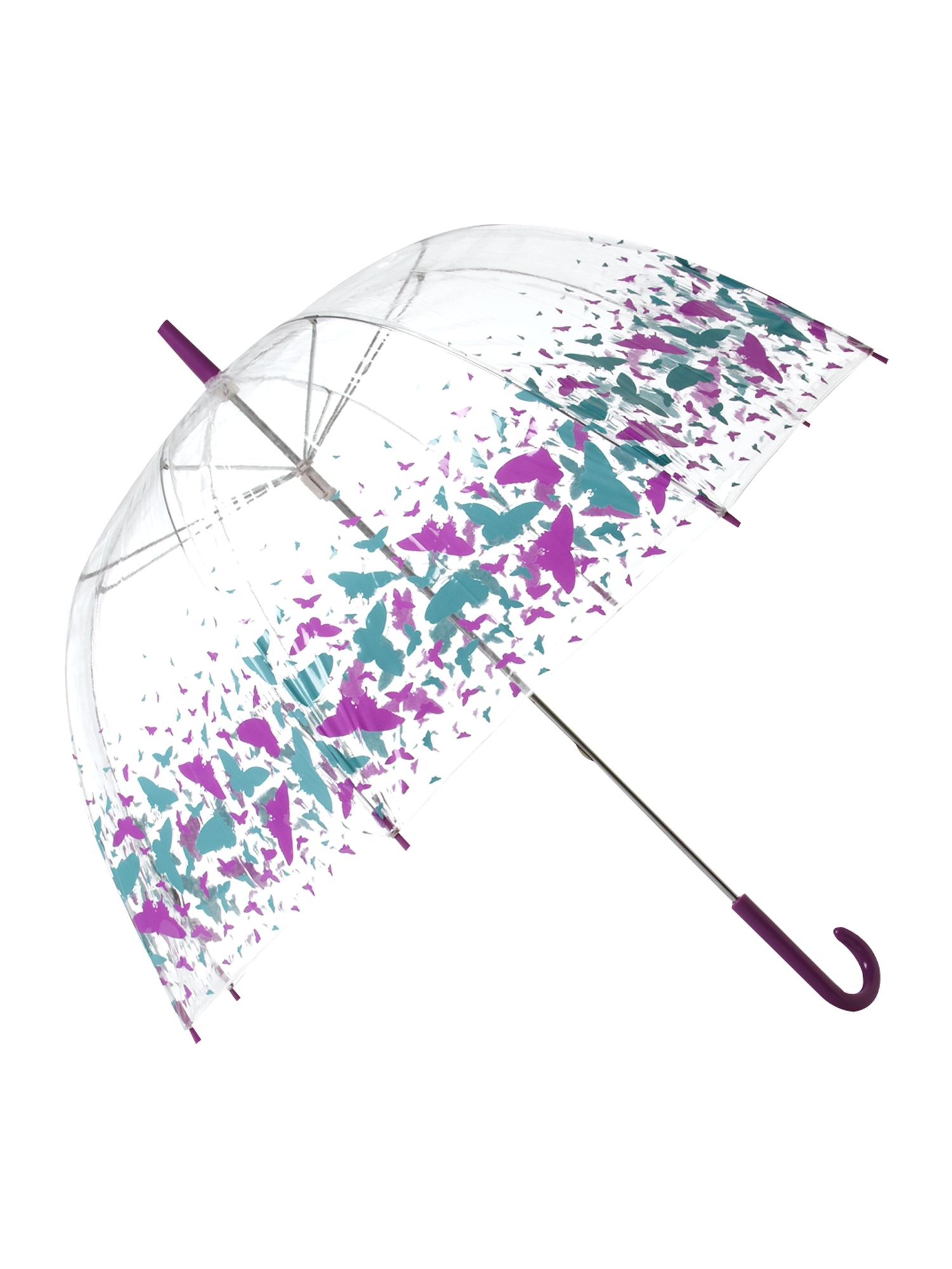 Linea Butterfly Border Birdcage Umbrella in Purple Lyst
