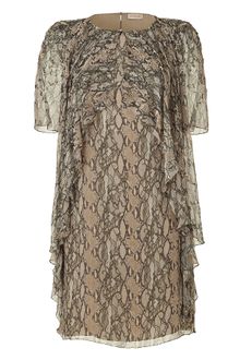 Matthew Williamson  Beaded Frill Silk Dress - Lyst