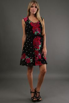 Nanette Lepore Tea Rose Dress in Black - Lyst