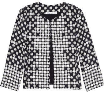 Oscar de la Renta Silk Tweed Jacket - Lyst