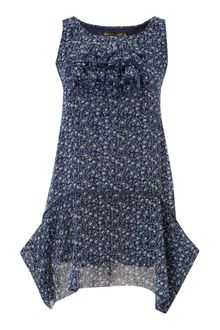 Pussycat Pussycat Chiffon Floral Print Dress - Lyst