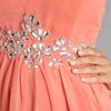 Ax Paris Ax Paris Sleeveless Jewel Chiffon Dress in Pink (coral) - Lyst