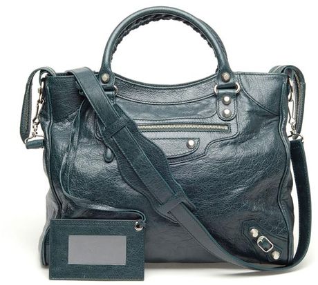 Balenciaga Giant Velo Leather Bag in Green - Lyst