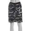 Bcbgmaxazria Navy Charcoal and Cream Sequined Elodie Scalloped Hem Skirt in Blue (navy) - Lyst