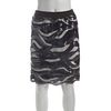 Bcbgmaxazria Navy Charcoal and Cream Sequined Elodie Scalloped Hem Skirt in Blue (navy) - Lyst