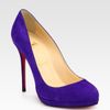 Christian Louboutin Suede Platform Pumps in Blue (violet) - Lyst