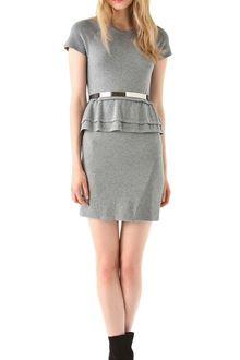 Cut25 By Yigal Azrouël Speckled Knit Peplum Dress - Lyst