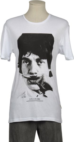 Eleven Paris Short Sleeve Tshirt in White for Men - Lyst