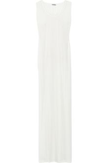 Jil Sander Cotton and Silkblend Jersey Maxi Dress - Lyst
